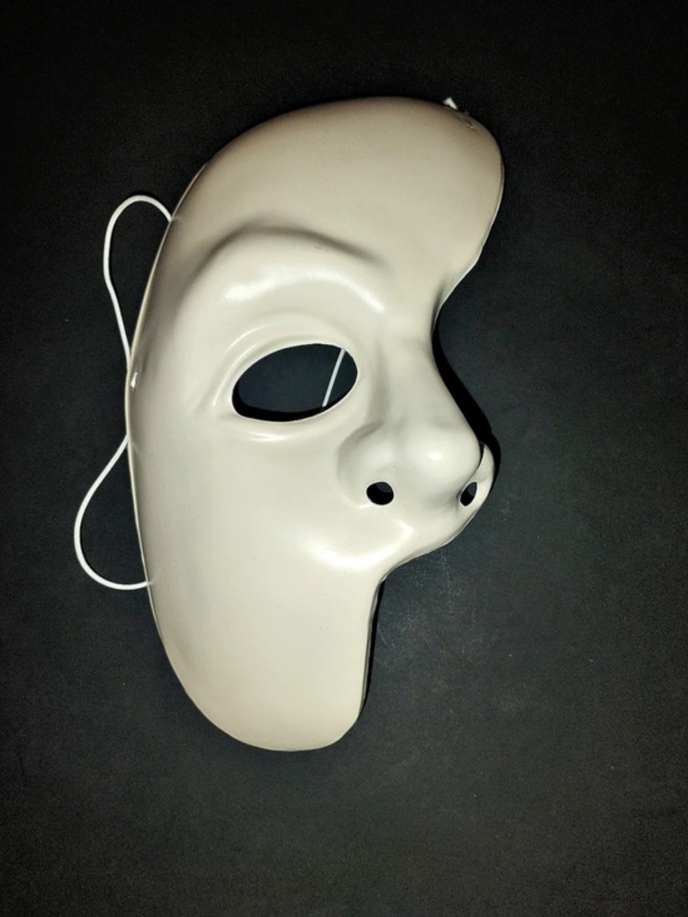Rubie's Costume Co. Phantom of the Opera Half Mask. White